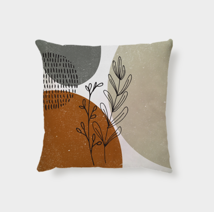 Capa Almofada Neo Boho Galhos Terracota