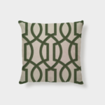 Kit 4 Capas Almofadas Linho Broderie Verde - Imagem 5